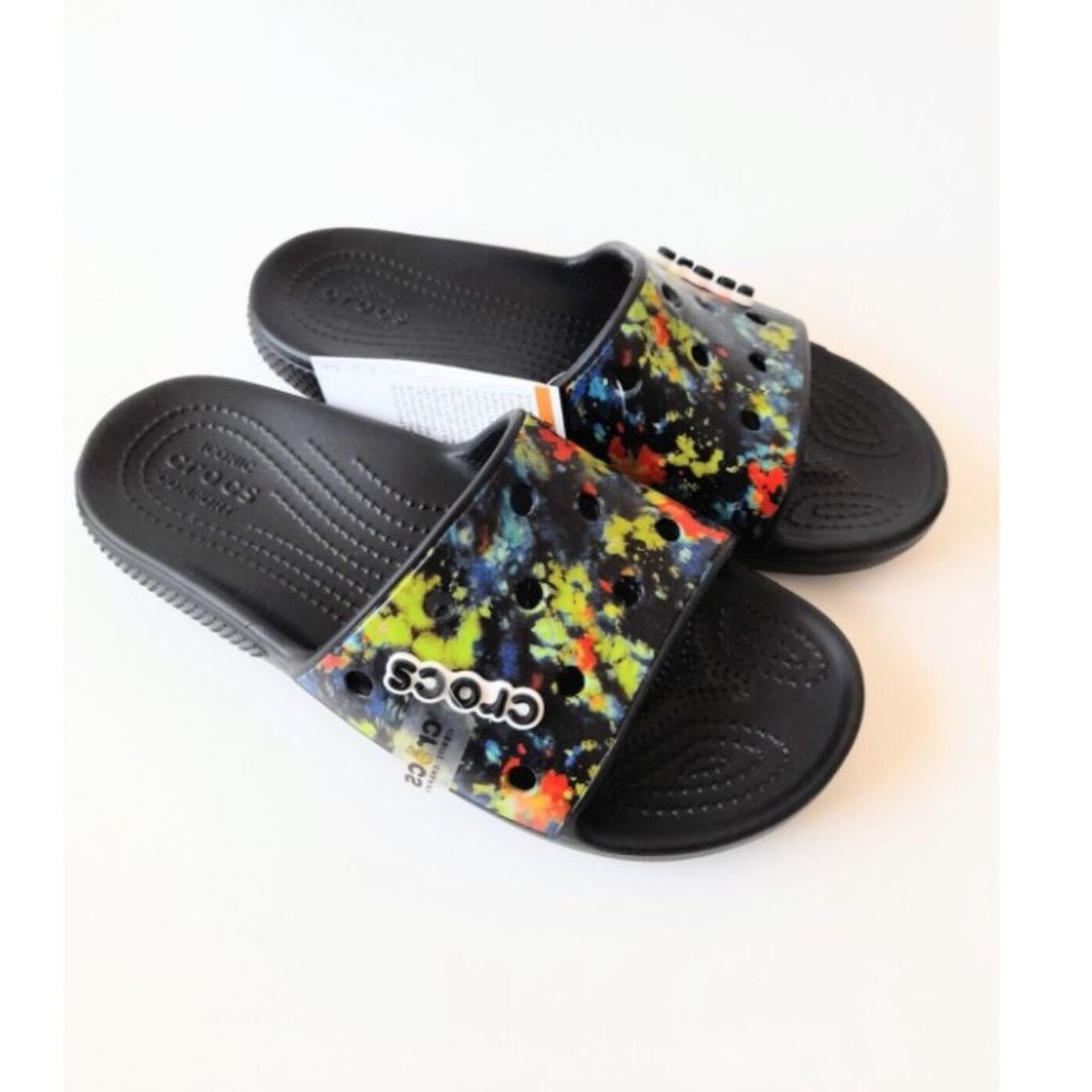 Classic Crocs Unisex Tie-Dye Graphic Slides Unisex Adults